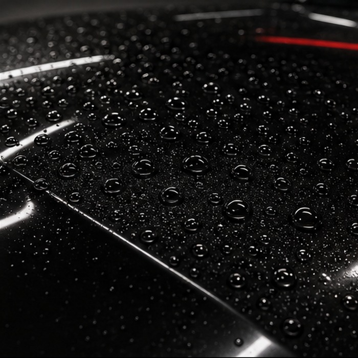 Ceramic coated paint with deep gloss